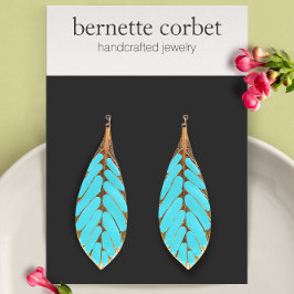 モダン ブラック 大きなイヤリング ディスプレイ カード