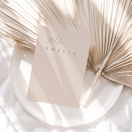 モダン ブラッシュ ピンク 無地 テーブル ゲスト 席札