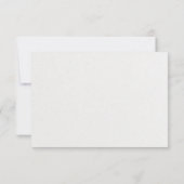 モダン ブラッシュ ピーチ ボタニカル RSVP 返信カード (裏面)