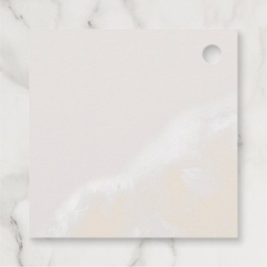 モダン ブラッシュ フラワーリー ネイビー サンクス フェイスタグ フェイバータグ (裏面)