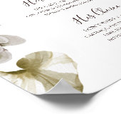 モダン ブラッシュ フローラル | シグネチャードリンク サイン (角)