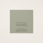 モダン ブランチ アーシー スタッド イヤリング ディスプレイ カード (裏面)