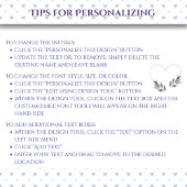 モダン ブルー グレー ウェディング カップル イニシャル 年 クッション