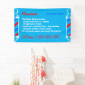 モダン ブルー ポール サプライ サービス バーバー ショップ 横断幕 (インサイチュ)