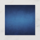 モダン ブルー ミニマル ウォーターフロント ウェディング RSVP エンクロージャーカード (裏面)