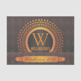 モダン プレッピー パーソナライズ モノグラム ファミリー ネーム 薄葉紙