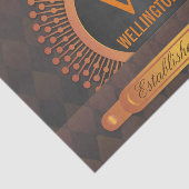 モダン プレッピー パーソナライズ モノグラム ファミリー ネーム 薄葉紙 (詳細)