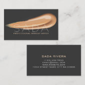 モダン&プロフェッショナルメイクアップアーティスト 名刺 (正面/裏面)