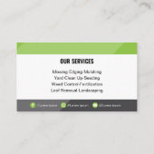 モダン&プロフェッショナルローンソーシャル気にメディアグリーン 名刺 (裏面)