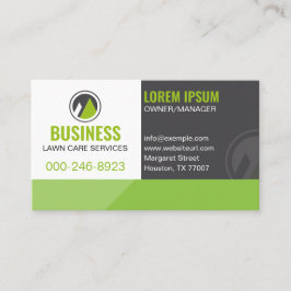 モダン&プロフェッショナルローンソーシャル気にメディアグリーン 名刺