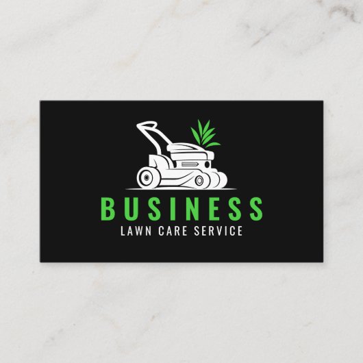 モダン&プロフェッショナルローン気に造園モウイング 名刺 (正面)