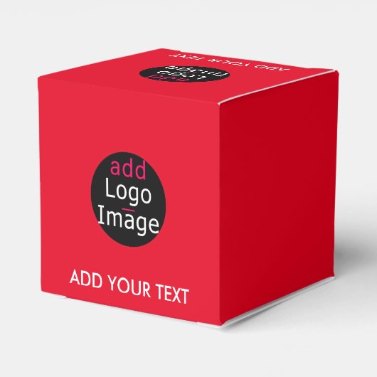 モダン プロフェッショナル カスタマイズ ビジネス レッド フェイバーボックス (裏面サイド)