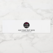 モダン プロフェッショナル カスタム ビジネス おしゃれ ホワイト ペットボトルラベル (シングルラベル)