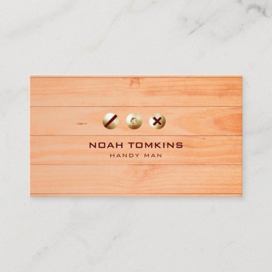 モダン プロフェッショナル ビルダー ハンディマン 名刺 (正面)