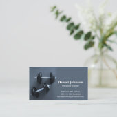 モダン、プロフェッショナル、フィットネス、パーソナルトレーナー 名刺 (スタンド正面)