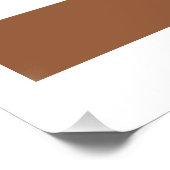 モダン プロフェッショナル ミニマル デザイン | ブラウン & ホワイト ポスター (コーナー)