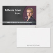 モダン、プロフェッショナル、上品、不動産、写真 名刺 (正面/裏面)