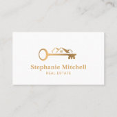 モダン,プロフェッショナル,不動産仲介業者実在，写真 名刺 (裏面)