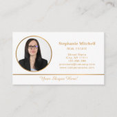 モダン,プロフェッショナル,不動産仲介業者実在,写真 名刺 (正面)