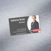 モダン、プロフェッショナル、不動産仲介業者、不動産、写真 マグネット名刺 (インサイチュ)