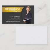 モダン、プロフェッショナル、不動産仲介業者、不動産、写真 名刺 (正面/裏面)