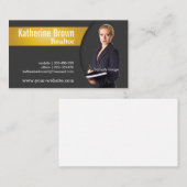 モダン、プロフェッショナル、不動産仲介業者、不動産、写真 名刺 (正面/裏面)