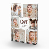 モダン ベイビー フォト コラージュ ラブ フォト ブロック (右)