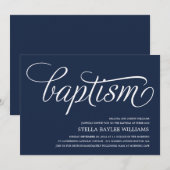 モダン ベイビー | 洗礼招待状 招待状 (正面/裏面)
