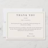 モダン&ベエエレガントジサンキューカード サンキューカード (正面)