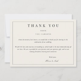 モダン&ベエエレガントジサンキューカード サンキューカード