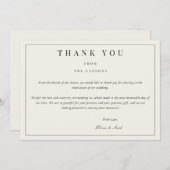 モダン&ベエエレガントジサンキューカード サンキューカード (正面/裏面)