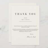 モダン&ベエレガントイジサンキューカード サンキューカード (正面/裏面)