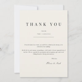 モダン&ベエレガントイジサンキューカード サンキューカード