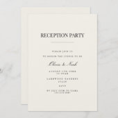 モダン&ベエレガントイジ披露宴招待状カード 招待状 (正面/裏面)