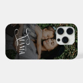 モダン・ベストママエバー・フォト・マザーズデイギフト iPhoneケース (裏面横)
