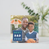 モダン ベスト ダッド エバー フォト コラージュ 父の日 シーズンカード (スタンド正面)