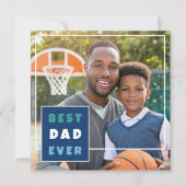 モダン ベスト ダッド エバー フォト コラージュ 父の日 シーズンカード (正面)