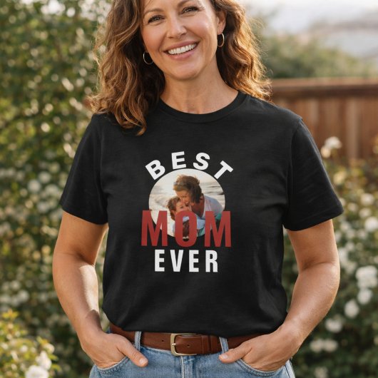 モダン ベスト ママ エバー 母の日の写真 Tシャツ