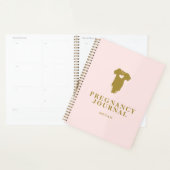 モダン ベビー ベスト ブラッシュ&ゴールド 妊娠 プランナー手帳 (ディスプレー)