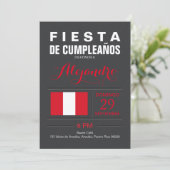 モダン：ペルーパーティー 招待状 (スタンド正面)