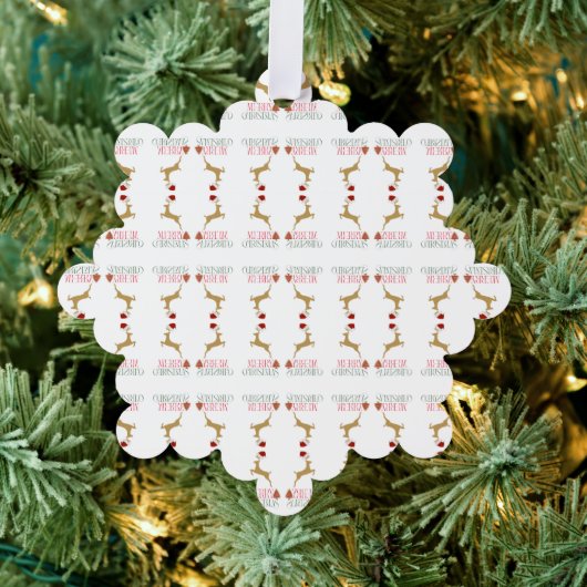 モダン ホリデー オーナメント カード クリスマス (インサイチュ (木))