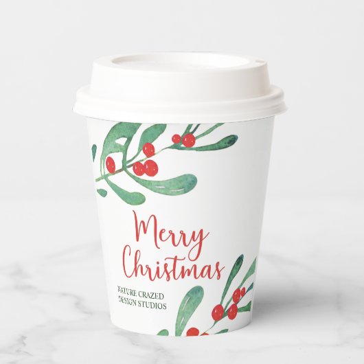 モダン・ホリー・カンパニーのクリスマス 紙コップ (正面)