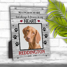 モダン ホワイト ウッド ファミリー ペット フォト メモリアル プレート フォトプラーク