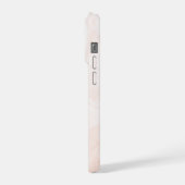 モダン ホワイト+ゴールド 大理石 iPhoneケース (左側面)