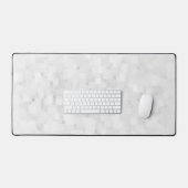 モダン ホワイト スクエア パターン デスクマット (キーボード&マウス)