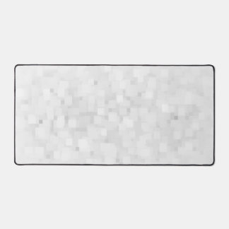 モダン ホワイト スクエア パターン デスクマット