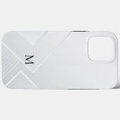 モダン ホワイト パターン Case-Mate iPhoneケース (裏面 (横))