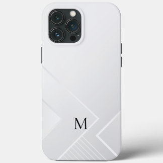モダン ホワイト パターン iPhone 13 PRO MAXケース