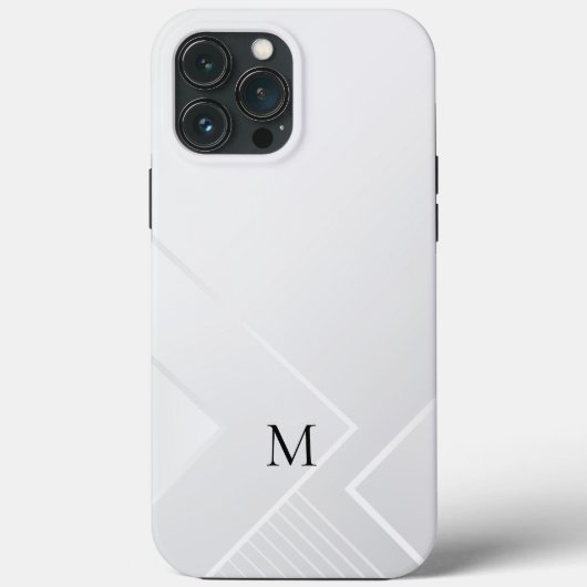 モダン ホワイト パターン Case-Mate iPhoneケース (裏面)