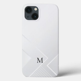 モダン ホワイト パターン iPhone 13ケース